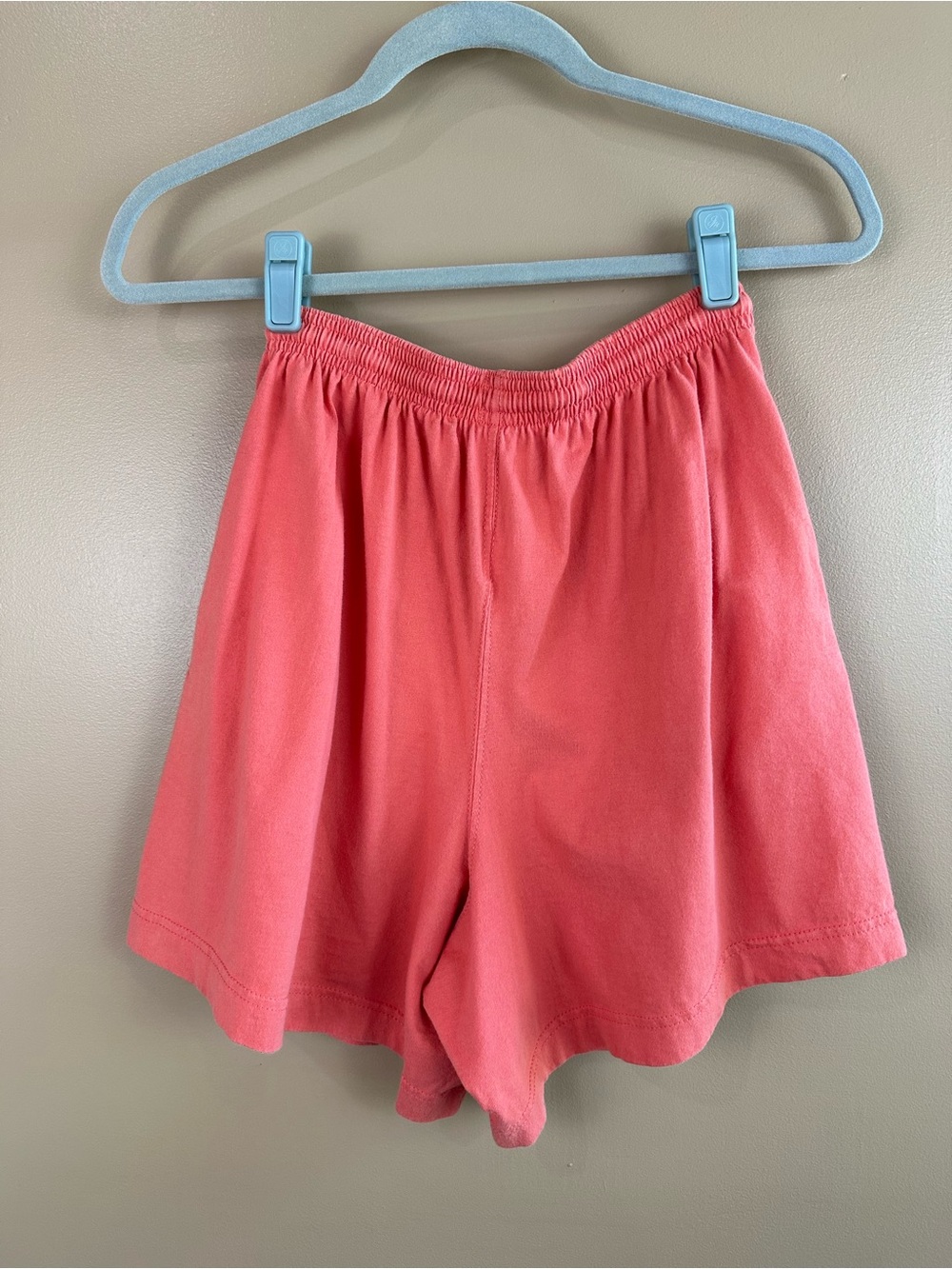 Vintage 90s Womens Russell Athletic Jersey Gym Shorts Made In USA Coral Pink M - Picture 4 of 7